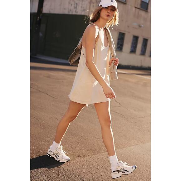 NWOT Free People Movement Bamboo Hot Shot Mini Dress Romper Size Large - Picture 2 of 15